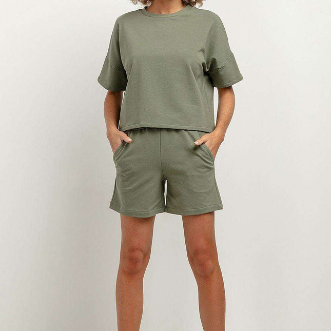Trendy High-Waisted Summer Shorts with Pockets - Très Elite