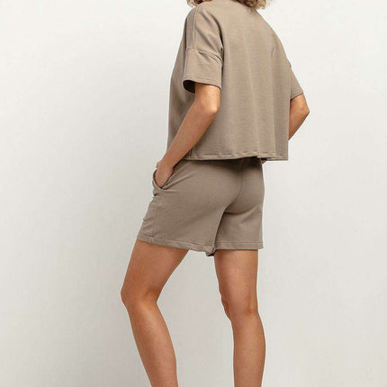 Trendy High-Waisted Summer Shorts with Pockets - Très Elite