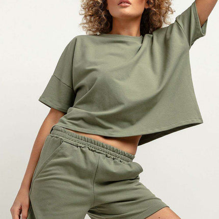 Trendy High-Waisted Summer Shorts with Pockets - Très Elite