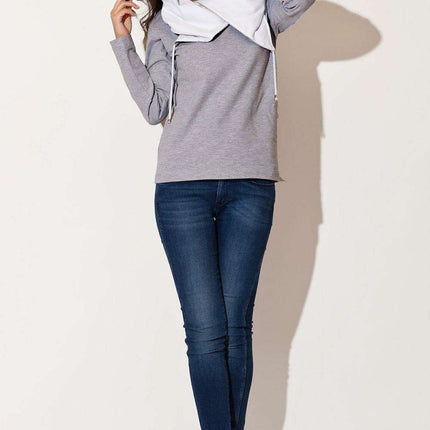 Trendy Hooded Cotton Sweatshirt for Modern Women