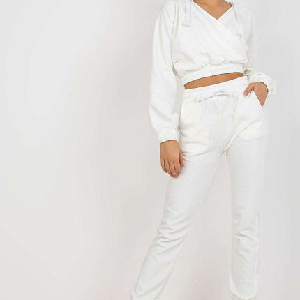 Trendy Hooded Sweatshirt and Trousers Lounge Set - Très Elite