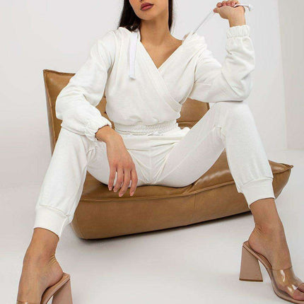 Trendy Hooded Sweatshirt and Trousers Lounge Set - Très Elite