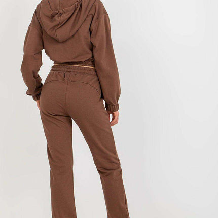 Trendy Hooded Sweatshirt and Trousers Lounge Set - Très Elite