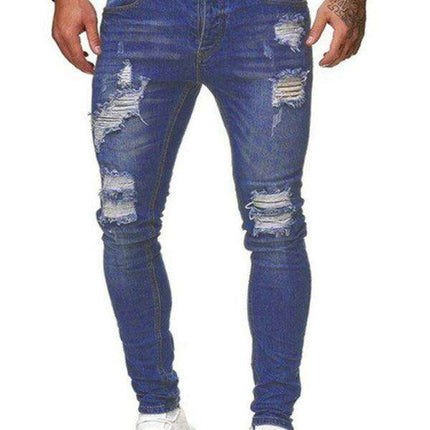 Trendy Men's Distressed Skinny Jeans for the Fashion-Forward Gentleman - Très Elite