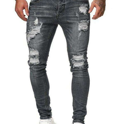 Trendy Men's Distressed Skinny Jeans for the Fashion-Forward Gentleman - Très Elite