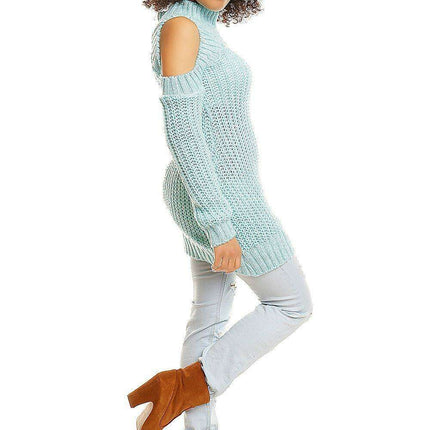 Trendy Off-Shoulder Maternity Knit Pullover - Très Elite