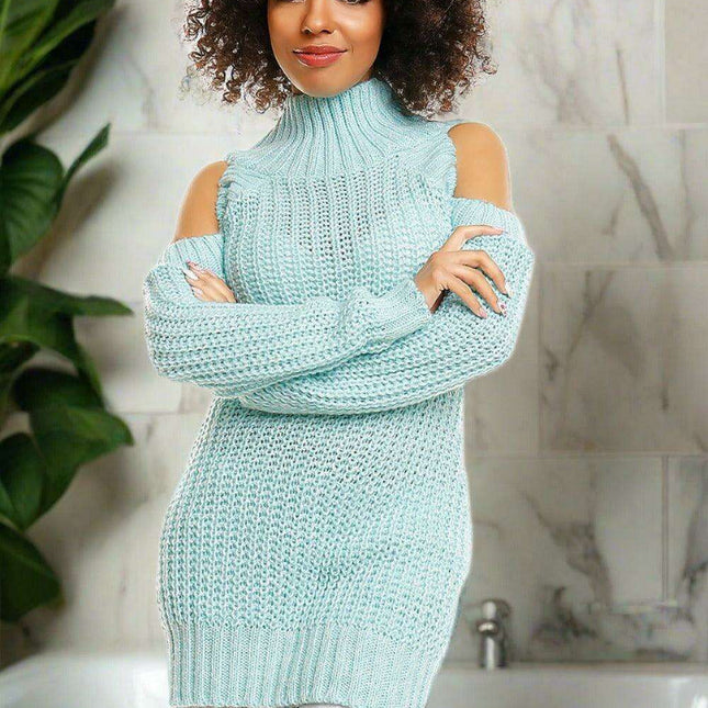 Trendy Off-Shoulder Maternity Knit Pullover
