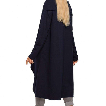 Trendy Oversized Collar Off-the-Shoulder Tunic for Effortless Chic Style - Très Elite