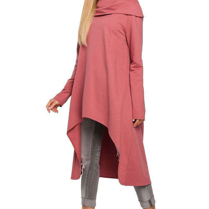 Trendy Oversized Collar Off-the-Shoulder Tunic for Effortless Chic Style - Très Elite