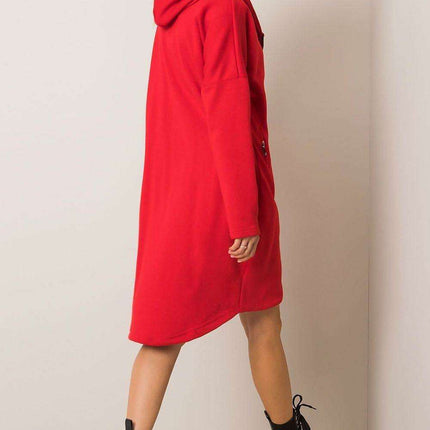 Trendy Parisian Longline Hoodie With Zip Details In Style - Très Elite