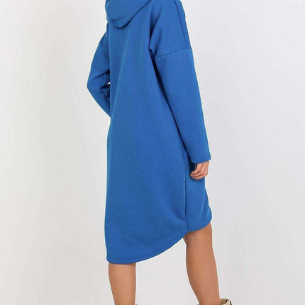 Trendy Parisian Longline Hoodie With Zip Details In Style - Très Elite