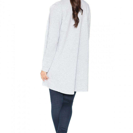 Trendy Raw Hem Knit Hoodie with Distinctive Features - Très Elite