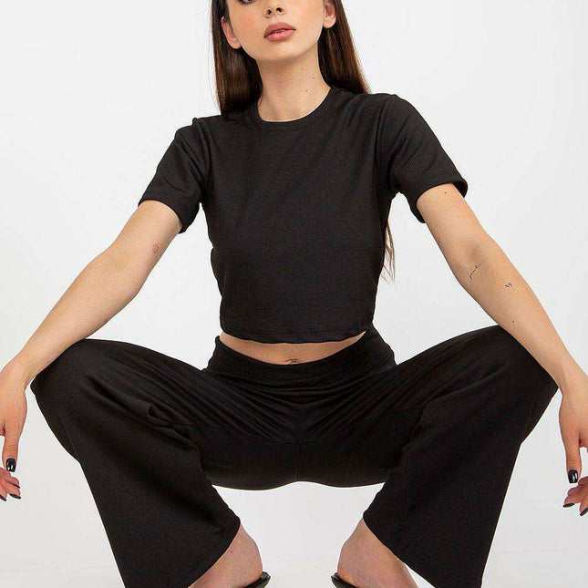 Trendy Ribbed Cotton Lounge Outfit