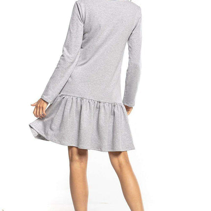 Trendy Sporty Midi Dress with Playful Frills - Très Elite