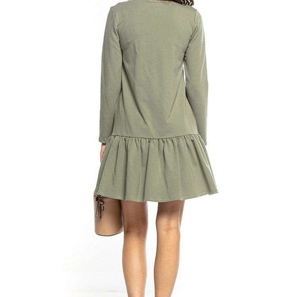Trendy Sporty Midi Dress with Playful Frills - Très Elite