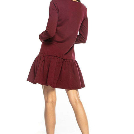 Trendy Sporty Midi Dress with Playful Frills - Très Elite
