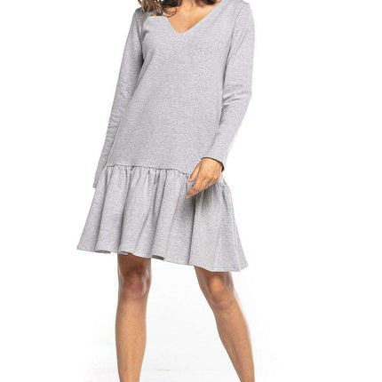 Trendy Sporty Midi Dress with Playful Frills