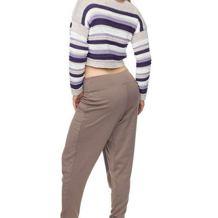 Trendy Striped Boat Neck Sweater - Très Elite
