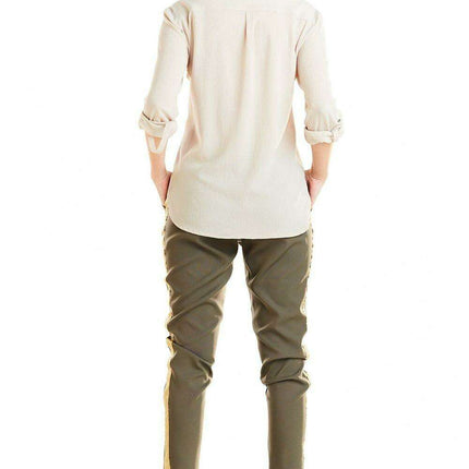 Trendy Striped Casual Trousers for Women - Très Elite