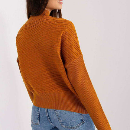 Trendy Textured Turtleneck Knit Sweater - Très Elite