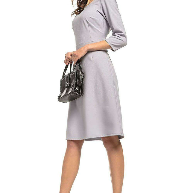 Trendy Trapezoidal Midi Dress Tessita - Modern Elegance & Effortless Chic