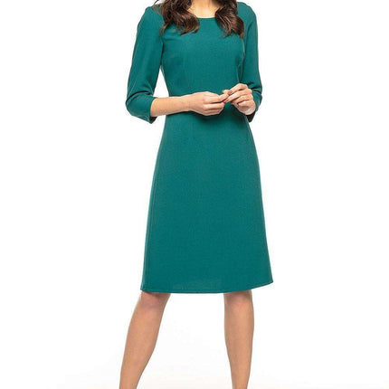 Trendy Trapezoidal Midi Dress Tessita - Modern Elegance & Effortless Chic - Très Elite