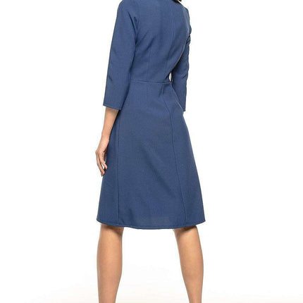 Trendy Trapezoidal Midi Dress Tessita - Modern Elegance & Effortless Chic - Très Elite