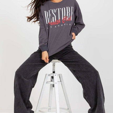 Trendy Tucked-In Cotton Blend Sweatshirt for Effortless Style - Très Elite