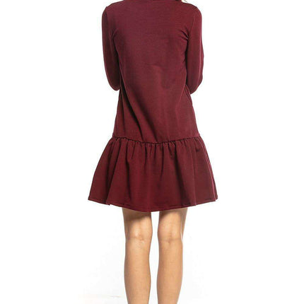 Trendy Turtleneck Midi Dress with Flared Hem - Très Elite