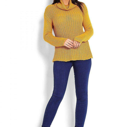 Trendy Turtleneck Peekaboo Knit Sweater - Très Elite