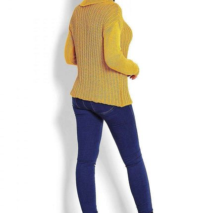 Trendy Turtleneck Peekaboo Knit Sweater - Très Elite