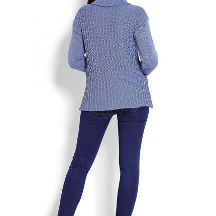 Trendy Turtleneck Peekaboo Knit Sweater - Très Elite