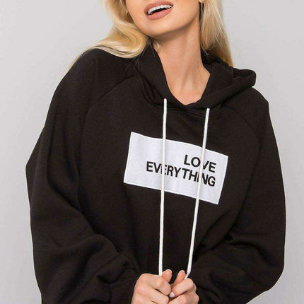 Trendy Women's Hooded Sweatshirt with Front Graphic - Très Elite