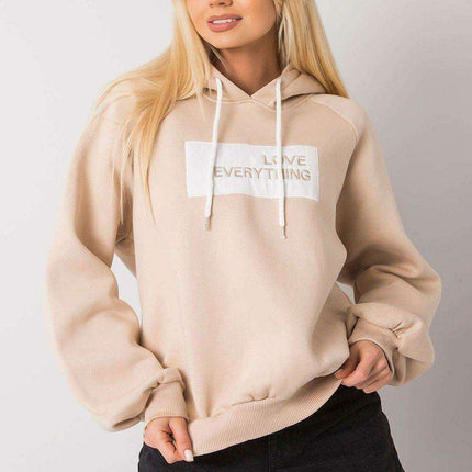 Trendy Women's Hooded Sweatshirt with Front Graphic - Très Elite