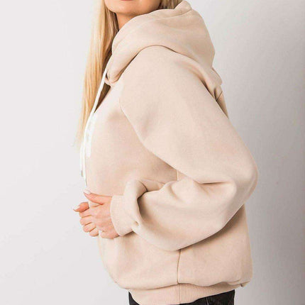 Trendy Women's Hooded Sweatshirt with Front Graphic - Très Elite