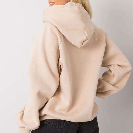 Trendy Women's Hooded Sweatshirt with Front Graphic - Très Elite