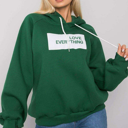 Trendy Women's Hooded Sweatshirt with Front Graphic - Très Elite
