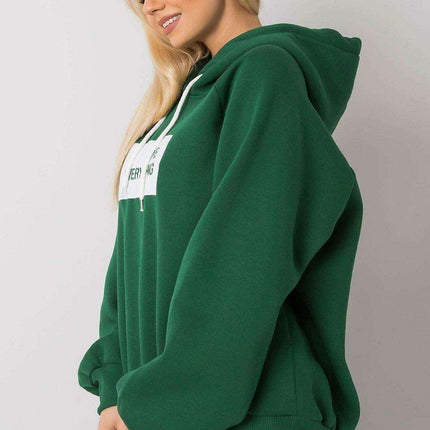 Trendy Women's Hooded Sweatshirt with Front Graphic - Très Elite
