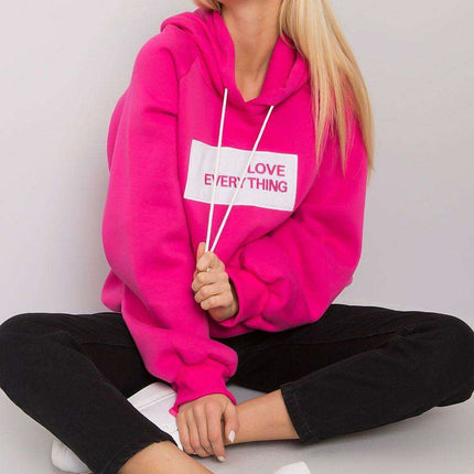 Trendy Women's Hooded Sweatshirt with Front Graphic - Très Elite