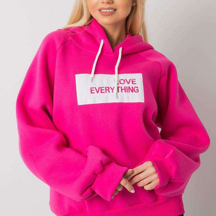 Trendy Women's Hooded Sweatshirt with Front Graphic - Très Elite