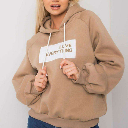 Trendy Women's Hooded Sweatshirt with Front Graphic - Très Elite