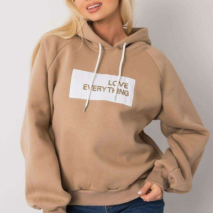 Trendy Women's Hooded Sweatshirt with Front Graphic - Très Elite