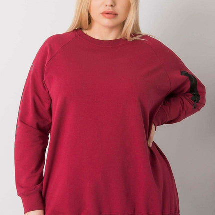 Trendy Zipper-Detail Oversized Sweatshirt - Très Elite