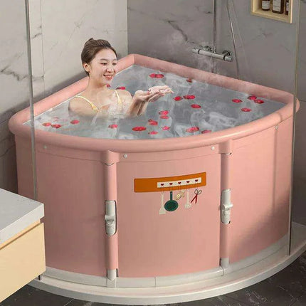 Triangular Oasis Portable Spa Tub for Ultimate Relaxation - Très Elite