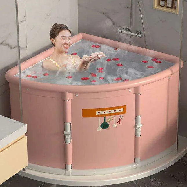 Triangular Oasis Portable Spa Tub for Ultimate Relaxation
