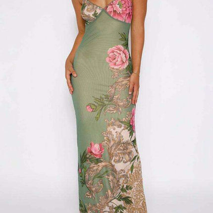 Tropical Blossom Slim Fit Travel Dress - Très Elite