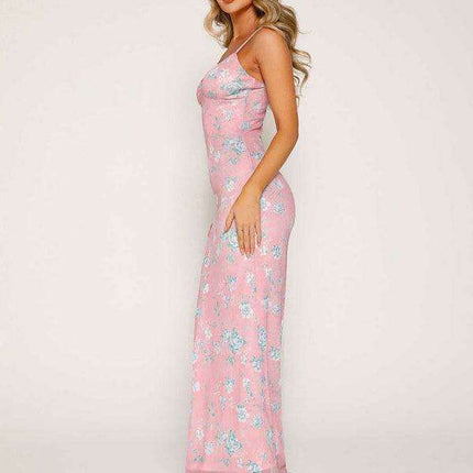 Tropical Blossom Slim Fit Travel Dress - Très Elite