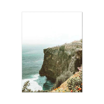 Tropical Waves Coastal Canvas Art Collection - Ocean Escape Series - Très Elite
