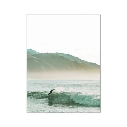 Tropical Waves Coastal Canvas Art Collection - Ocean Escape Series - Très Elite