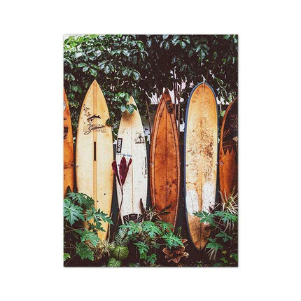 Tropical Waves Coastal Canvas Art Collection - Ocean Escape Series - Très Elite